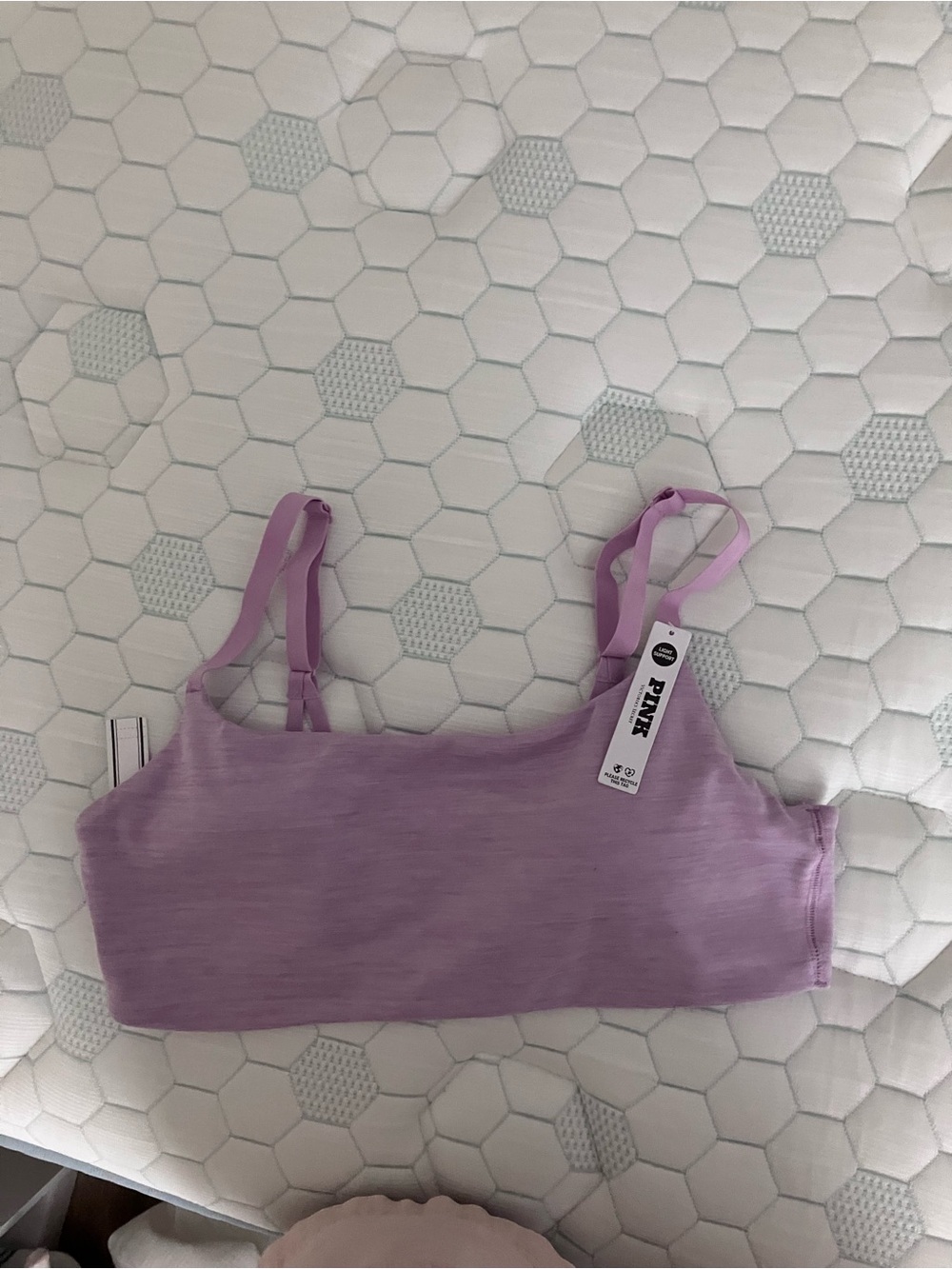 PINK Victoria's Secret Light Lavender Seamless Bralette